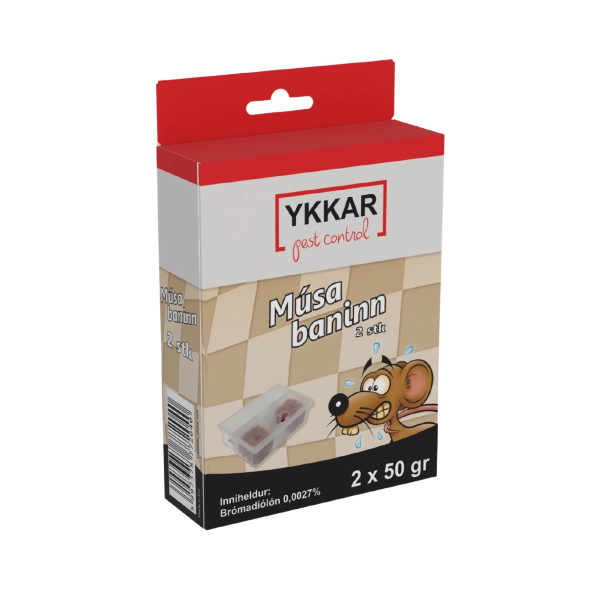 Músabaninn einnota beitustöð 2 x 50 g